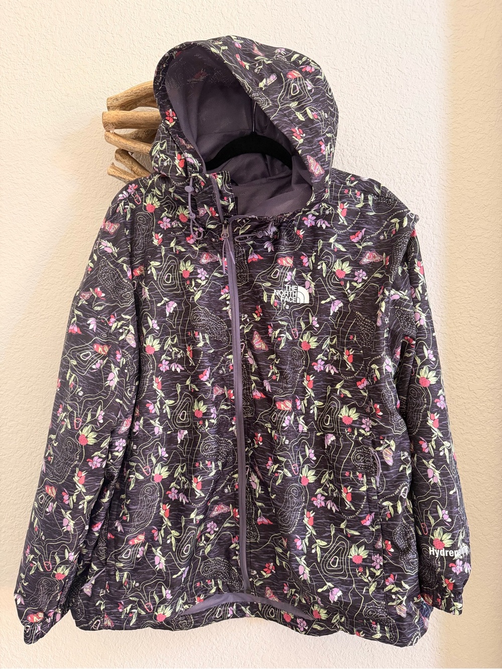 The North Face packable travel Women's XL-XXL rain windbreaker HYDRENALINE - Picture 2 of 12